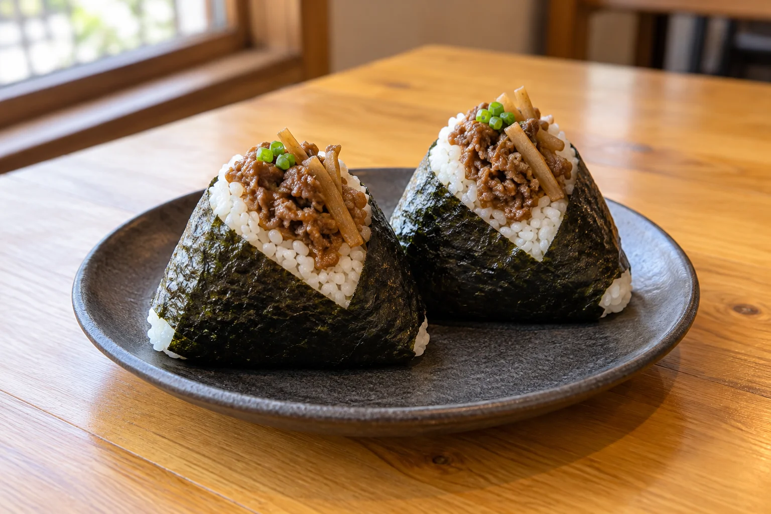 牛ごぼうのおむすび